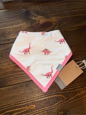 Kyte BABY Pink Dinosaur Bandana Bib